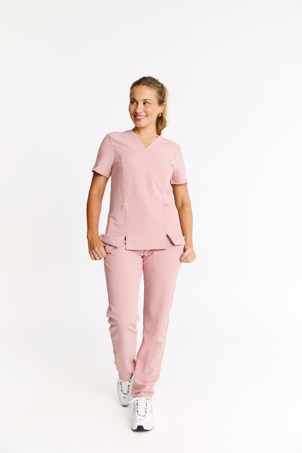 Luna - Slim Fit Scrub Top