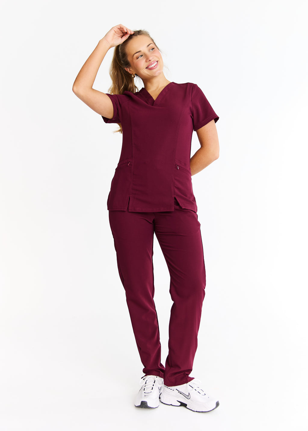 Luna - Slim Fit Scrub Top