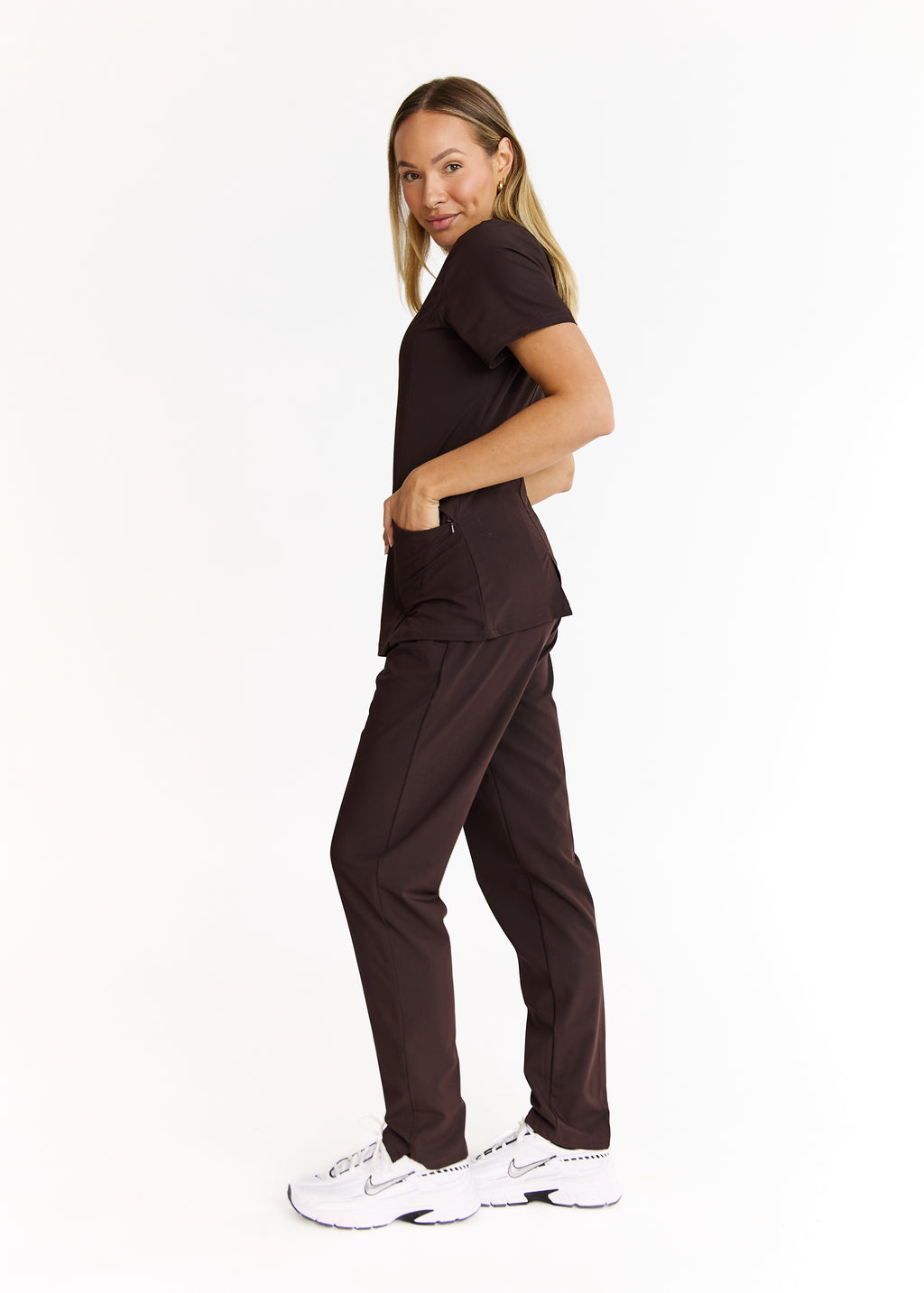 Luna Scrub Top – Stay Dry. Stay Stylish.