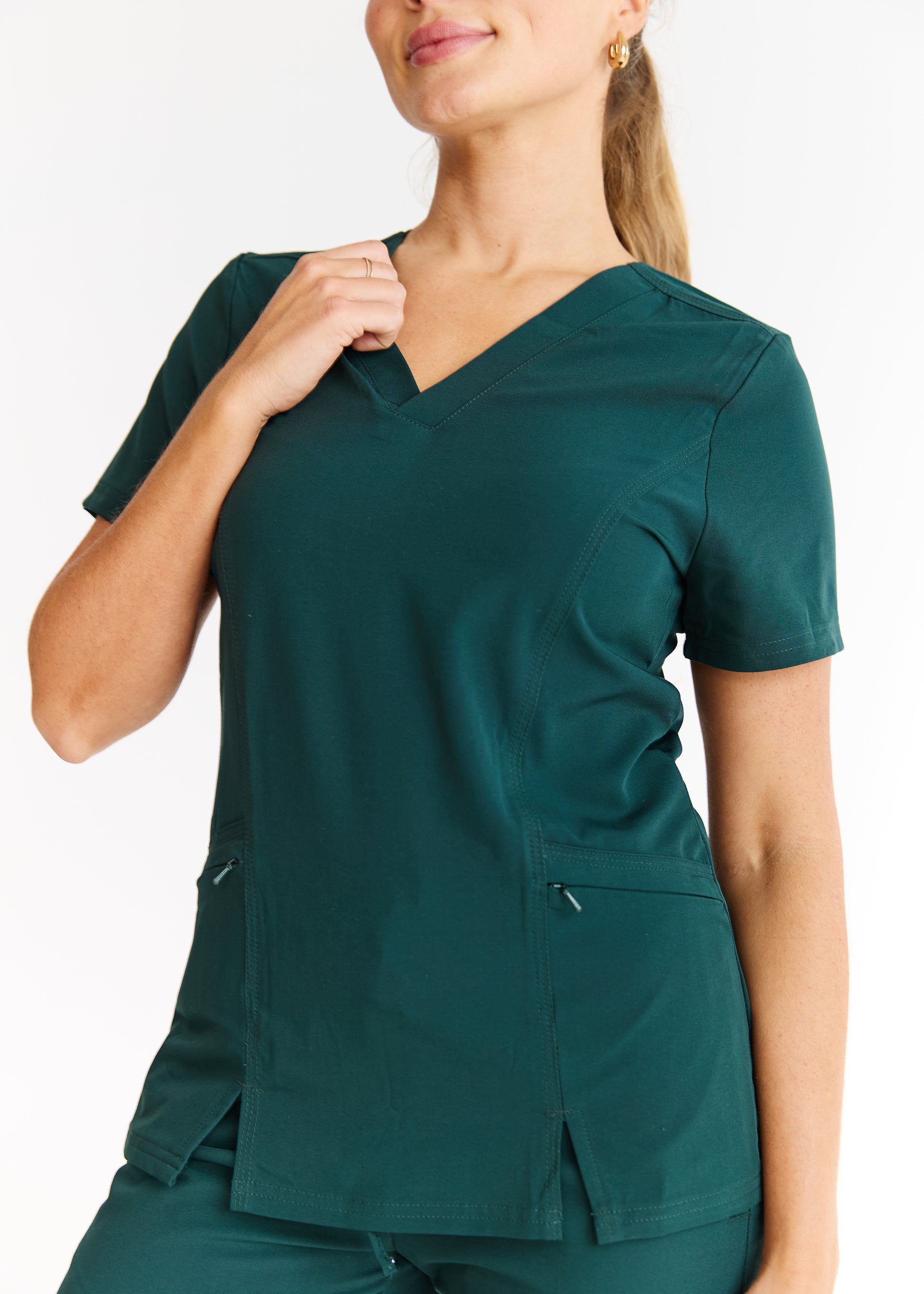 Luna Scrub Top – Stay Dry. Stay Stylish.