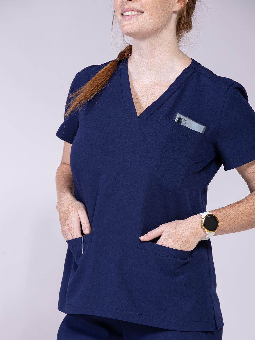 Daintree Three-Pocket Scrub Top